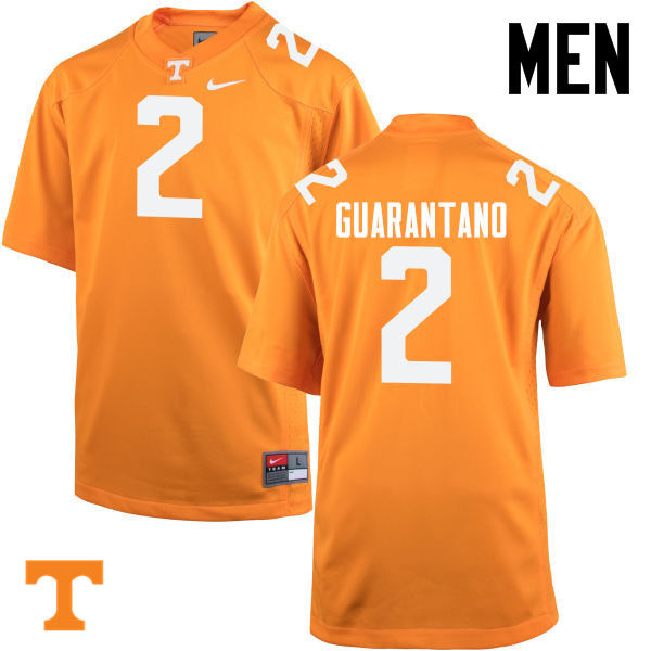 Men #2 Jarrett Guarantano Tennessee Volunteers College Football Jerseys-Orange